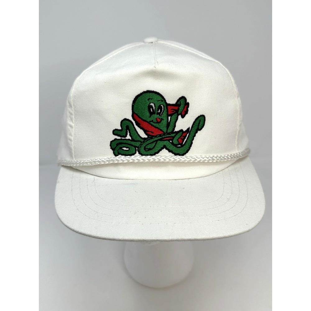 Vintage Octopus Car Wash‎ Snap Back Cap Hat Yupoong White Breaking Bad
